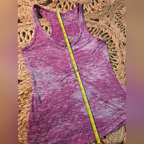 Decree Pink Burnout Button Front Racerback Tank 💖 - Picture 11 of 15